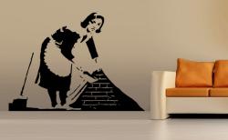 vinilo decorativo Sirvienta Graffity de Banksy