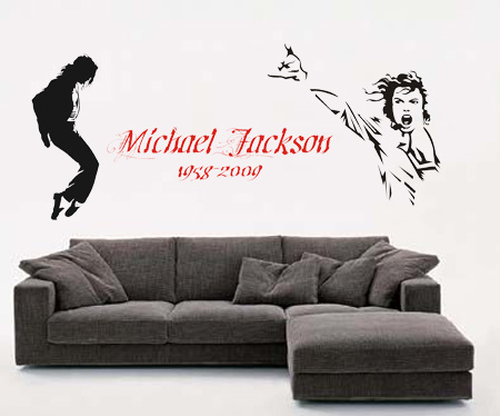 vinilo decorativo michael jackson para pared - Murales de pared