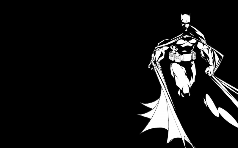 Fotomural Batman En Blanco Y Negro personajes