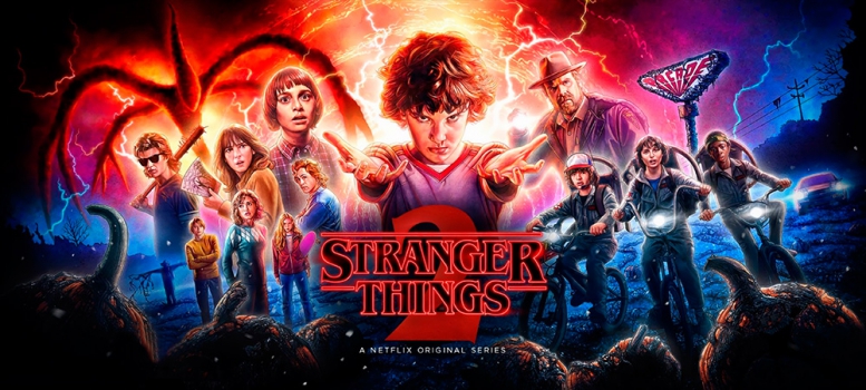 Fotomural Stranger Things Temporada 2 Cartel Horizontal Series