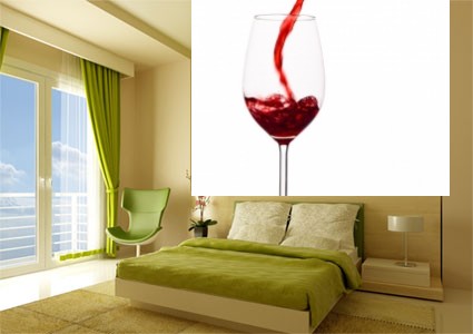 Pegatina de vinilo para pared, silueta de botella de vino, silueta de  botella de vino, fiesta de vino, cita de vida, arte de pared, decoración de