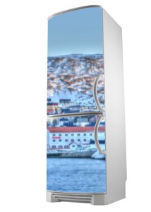 🥇 Murales de vinilo islas lofoten noruega efecto pared rota 🥇
