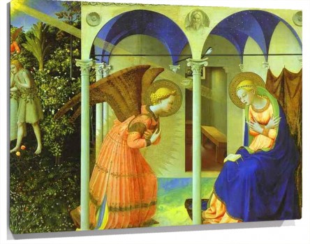 Lienzo Altarpiece of the Annunciation