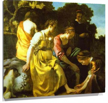 Lienzo Diana and Her Companions