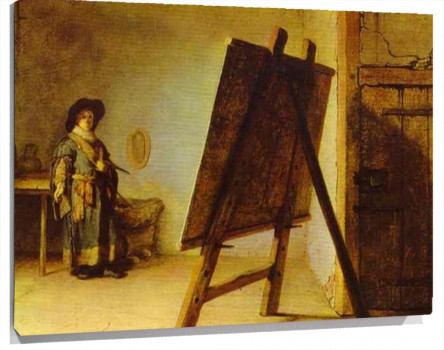 Lienzo An Artist in His Studio