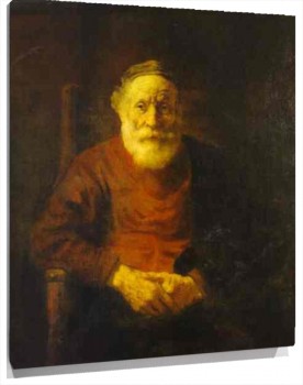 Lienzo An Old Man in Red