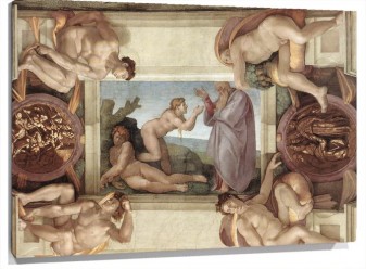 Lienzo Creation Of Eve De michelangelo