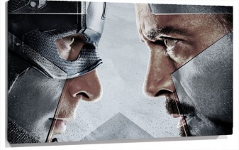 Lienzo Capitan America Vs Ironman en Civil war