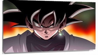 Lienzo Dragon Ball super Goku pelo negro