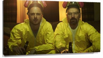 Lienzo Breaking Bad Walter White y Jesse Pinkman cocinando