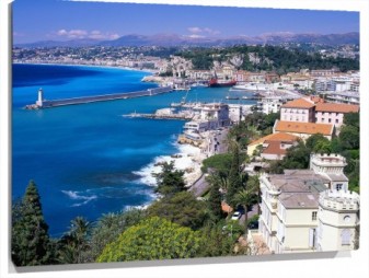 Lienzo Coastal View Nice France