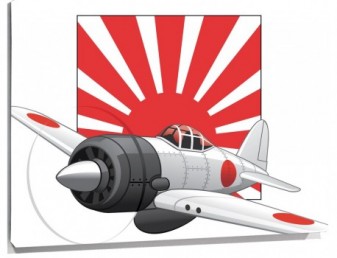 Lienzo avion japones