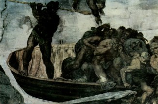  Murales Charon With Ferry De michelangelo